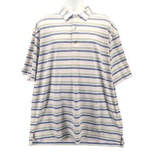 FootJoy FJ Men's Golf Multicolored Striped Polo Shirt Size 2XL Texas Star Logo